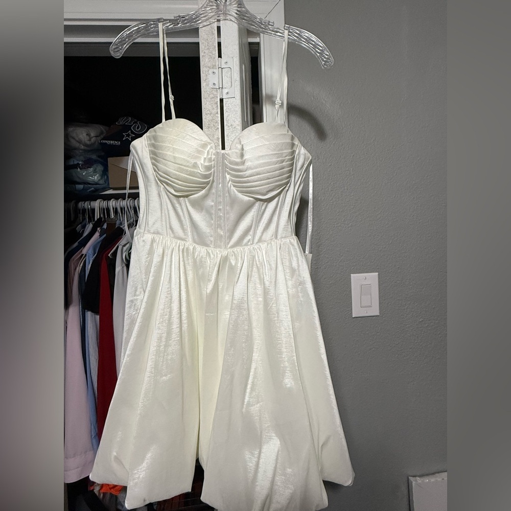 B Darlin White Prom Dress